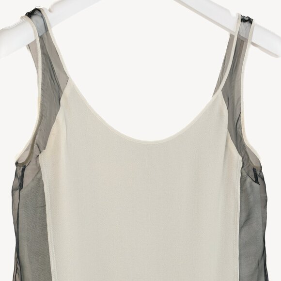 Helmut Lang SS/13 Sunburn & Black Colorblock Chroma Draped Dress - Picture 4 of 9